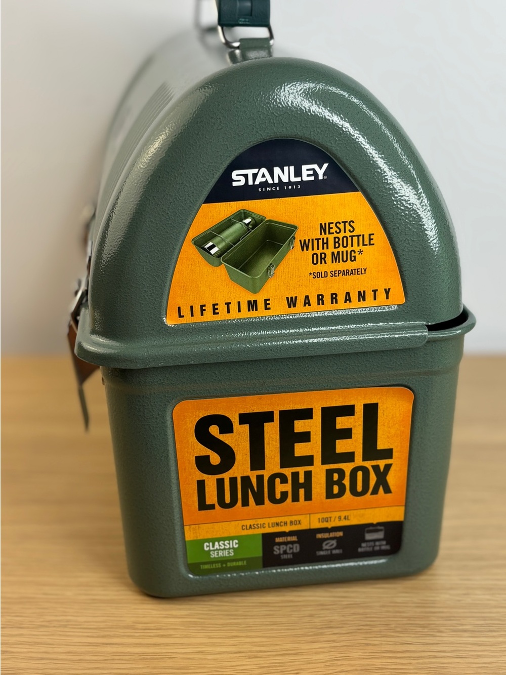 Stanley Classic Lunch Box Durable Metal Vintage Style With Thermos NWOT - Picture 3 of 12
